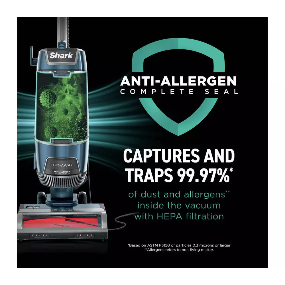 Shark Rotator Pet Corded Bagless Upright Vacuum Cleaner LU250UKT – Dark Purewater Blue