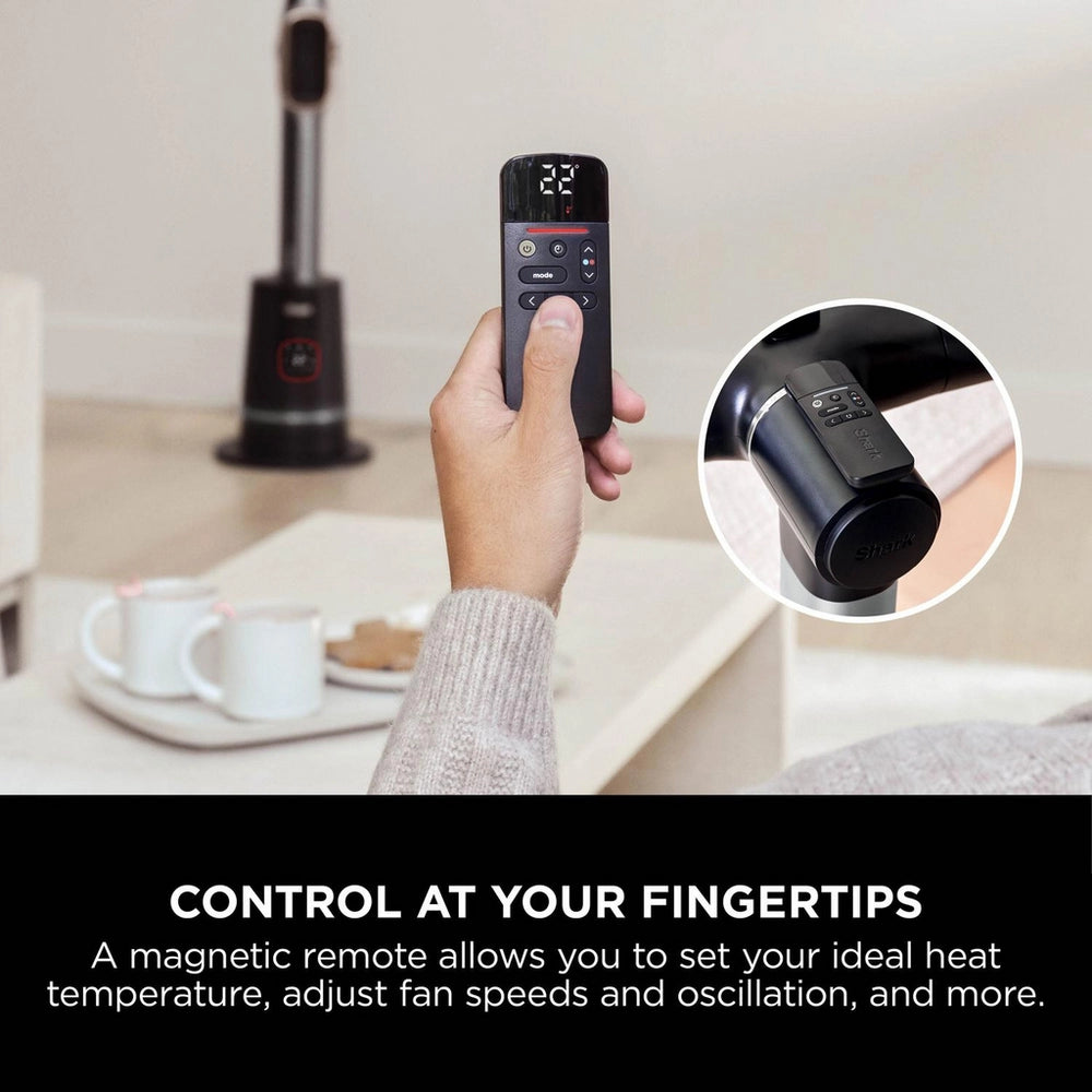 Shark TurboBlade Cool + Heat TH200UK Fan & Heater - Charcoal Black