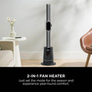Shark TurboBlade Cool + Heat TH200UK Fan & Heater - Charcoal Black