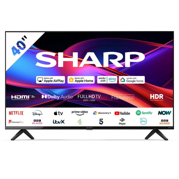 Sharp 2T-C40GD2225K 40 Inch LED Full HD Frameless Smart Roku TV