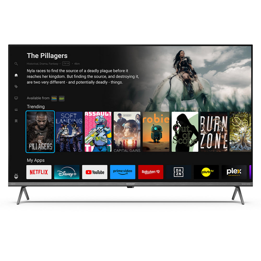 Sharp 4T-C43GM6245KS 43 Inch 4K UHD Quantum Dot Frameless Smart TiVo TV 2024 43 Inch