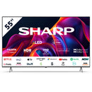 Sharp 4T-C55GM6141KB 55 Inch 4K UHD Quantum Dot Frameless Smart TiVo TV 2024 55 Inch