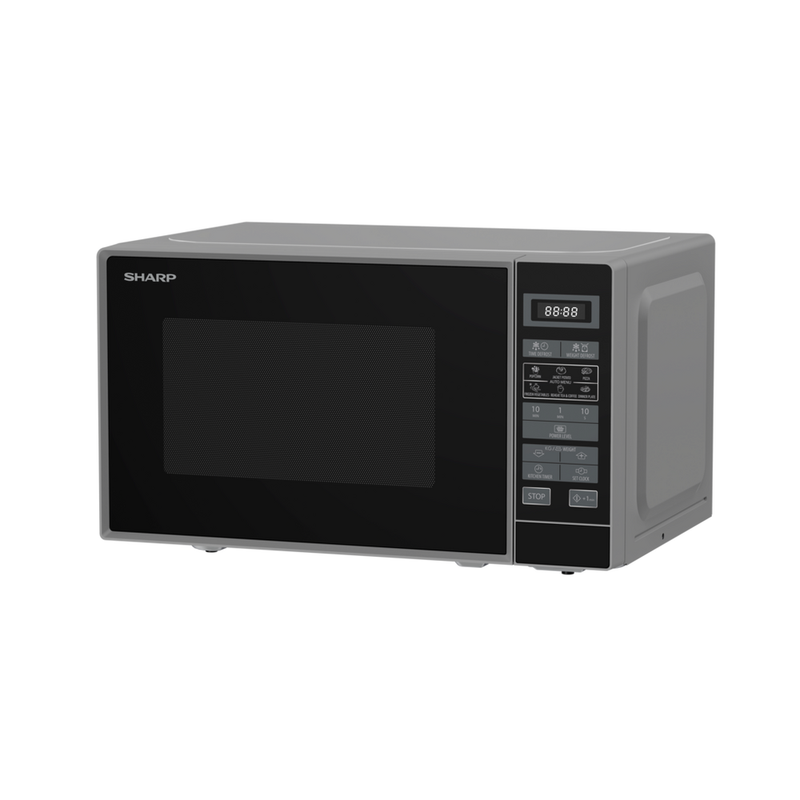Sharp RDS202TS-UK 20L Solo Microwave Oven Silver Silver