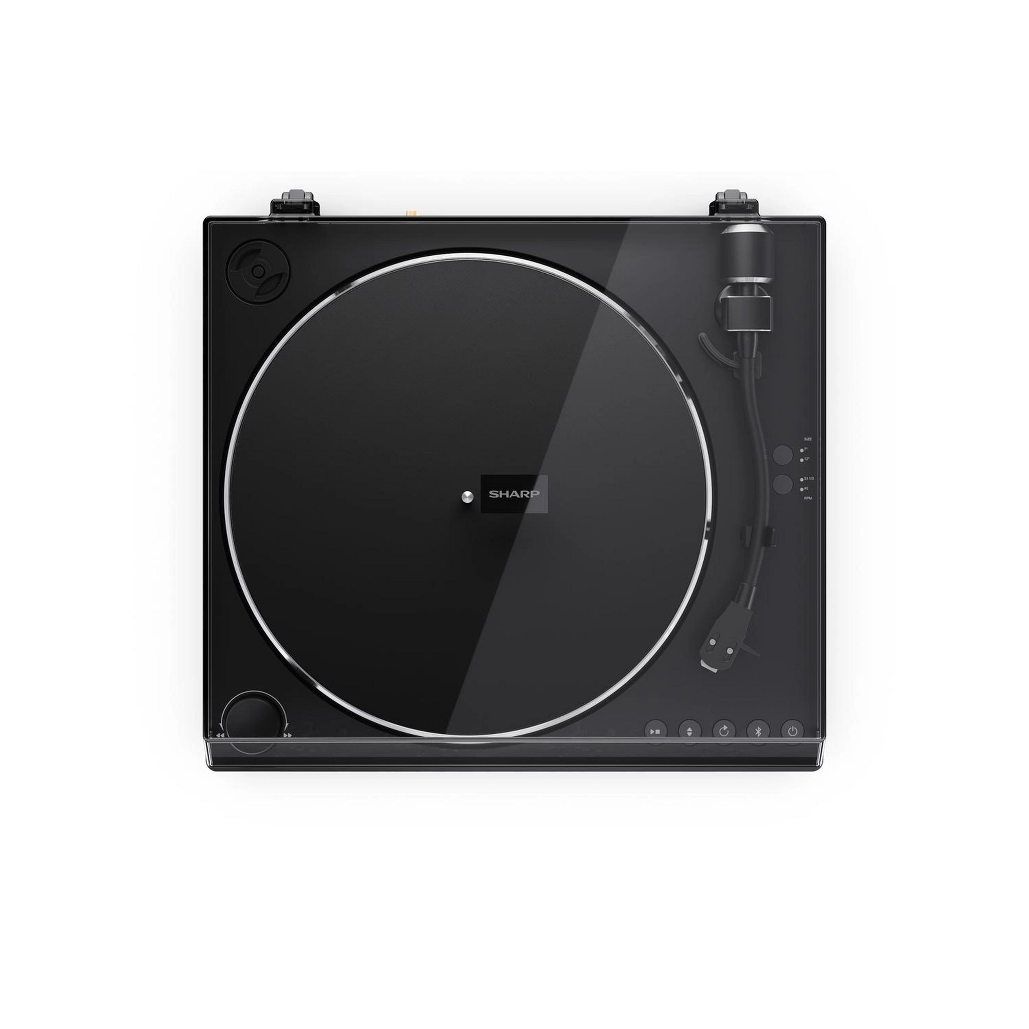 Sharp RP-TT100 Fully Automatic Belt Drive Bluetooth Turntable with Built-in Preamp Black