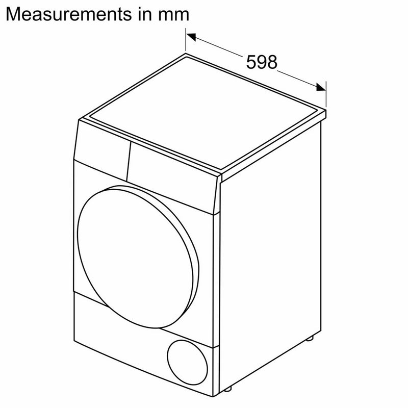 Siemens WQ45G202GB 9kg iQ500 Freestanding Heat Pump Tumble Dryer - A+++ Rated White