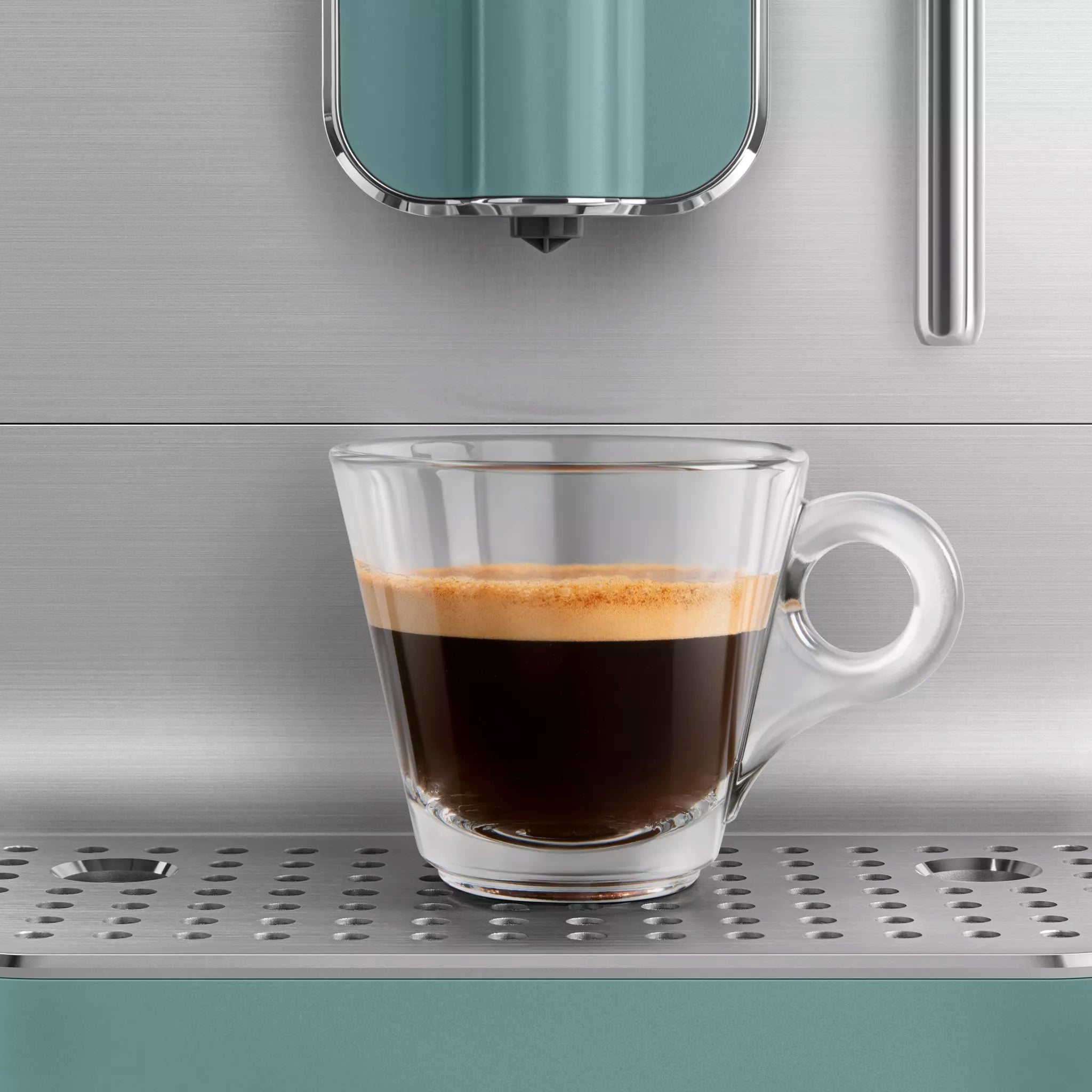 Smeg BCC12EGMUK Retro Bean to Cup Espresso Coffee Machine Emerald Emerald