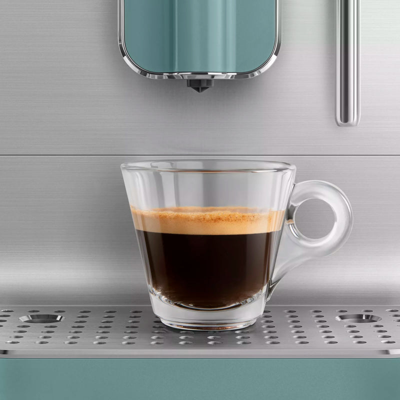 Smeg BCC12EGMUK Retro Bean to Cup Espresso Coffee Machine Emerald Emerald