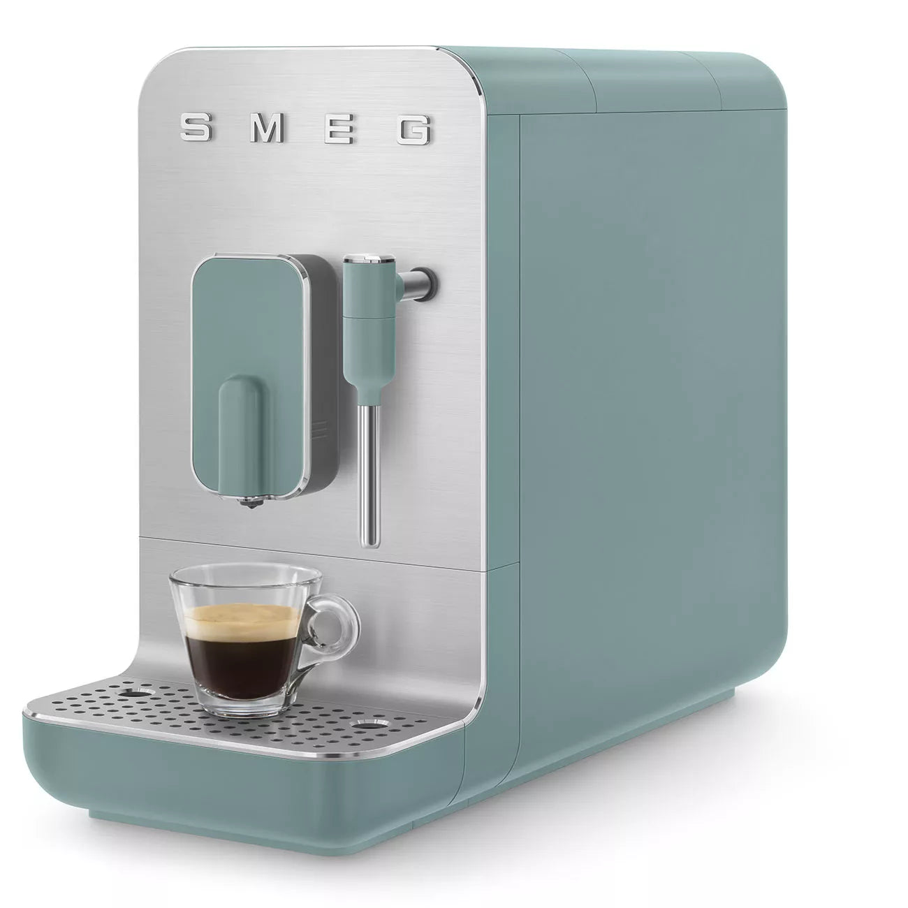 Smeg BCC12EGMUK Retro Bean to Cup Espresso Coffee Machine Emerald Emerald
