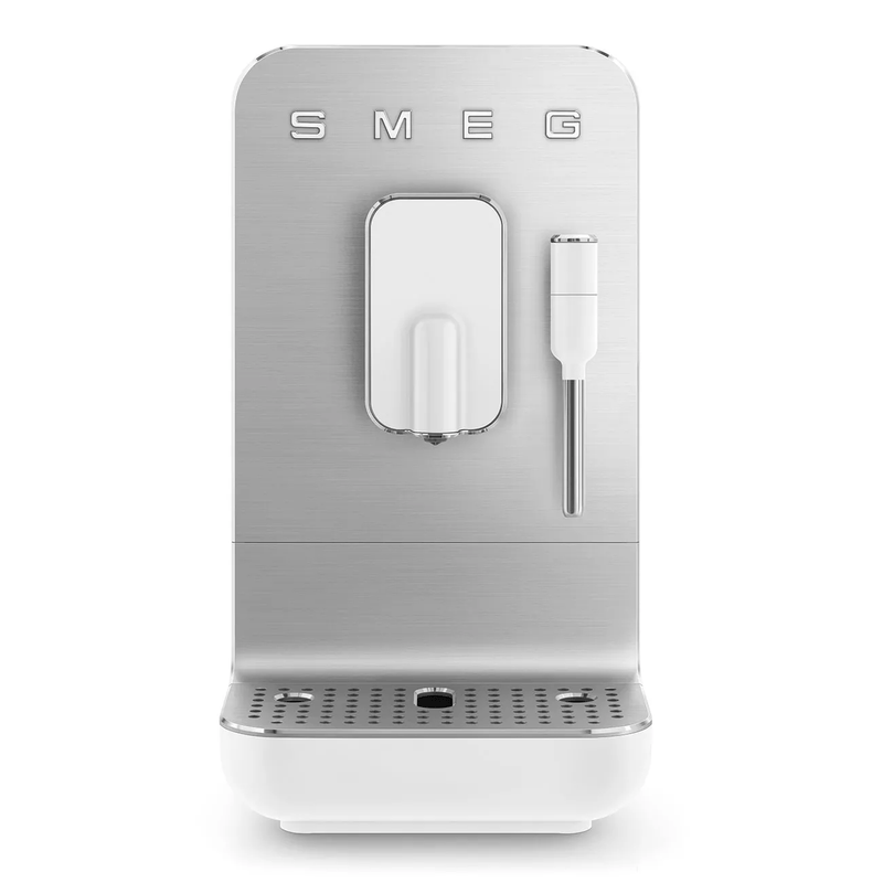 Smeg BCC12WHMUK Retro Bean to Cup Espresso Coffee Machine Matt White White