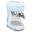 Smeg ECF02PBUK 50s Retro Style Espresso Coffee Machine with Steam Wand Pastel Blue Pastel Blue
