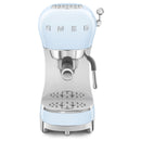 Smeg ECF02PBUK 50s Retro Style Espresso Coffee Machine with Steam Wand Pastel Blue Pastel Blue