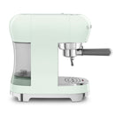 Smeg ECF02PGUK Espresso Coffee Machine with Steam Wand Pastel Green Pastel Green