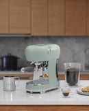 Smeg ECF02PGUK Espresso Coffee Machine with Steam Wand Pastel Green Pastel Green