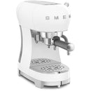Smeg ECF02WHUK 50s Retro Style Espresso Coffee Machine with Steam Wand White White