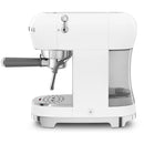 Smeg ECF02WHUK 50s Retro Style Espresso Coffee Machine with Steam Wand White White