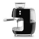 Smeg EGF03BLUK Retro Espresso Coffee Machine with Grinder in Black Black