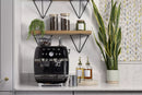 Smeg EGF03BLUK Retro Espresso Coffee Machine with Grinder in Black Black