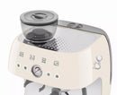 Smeg EGF03CRUK Espresso Machine with Grinder in Cream