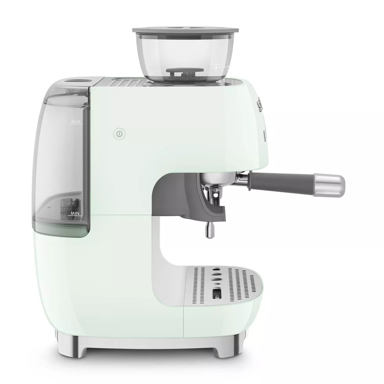 Smeg EGF03PGUK Retro Espresso Coffee Machine with Grinder in Pastel Green Pastel Green