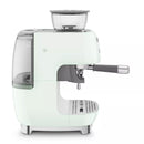 Smeg EGF03PGUK Retro Espresso Coffee Machine with Grinder in Pastel Green Pastel Green