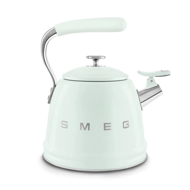 Smeg WKF01PG Retro 50s Style Whistling Hob Kettle Pastel Green Pastel Green