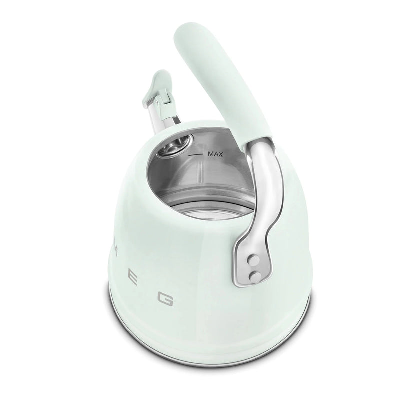 Smeg WKF01PG Retro 50s Style Whistling Hob Kettle Pastel Green Pastel Green