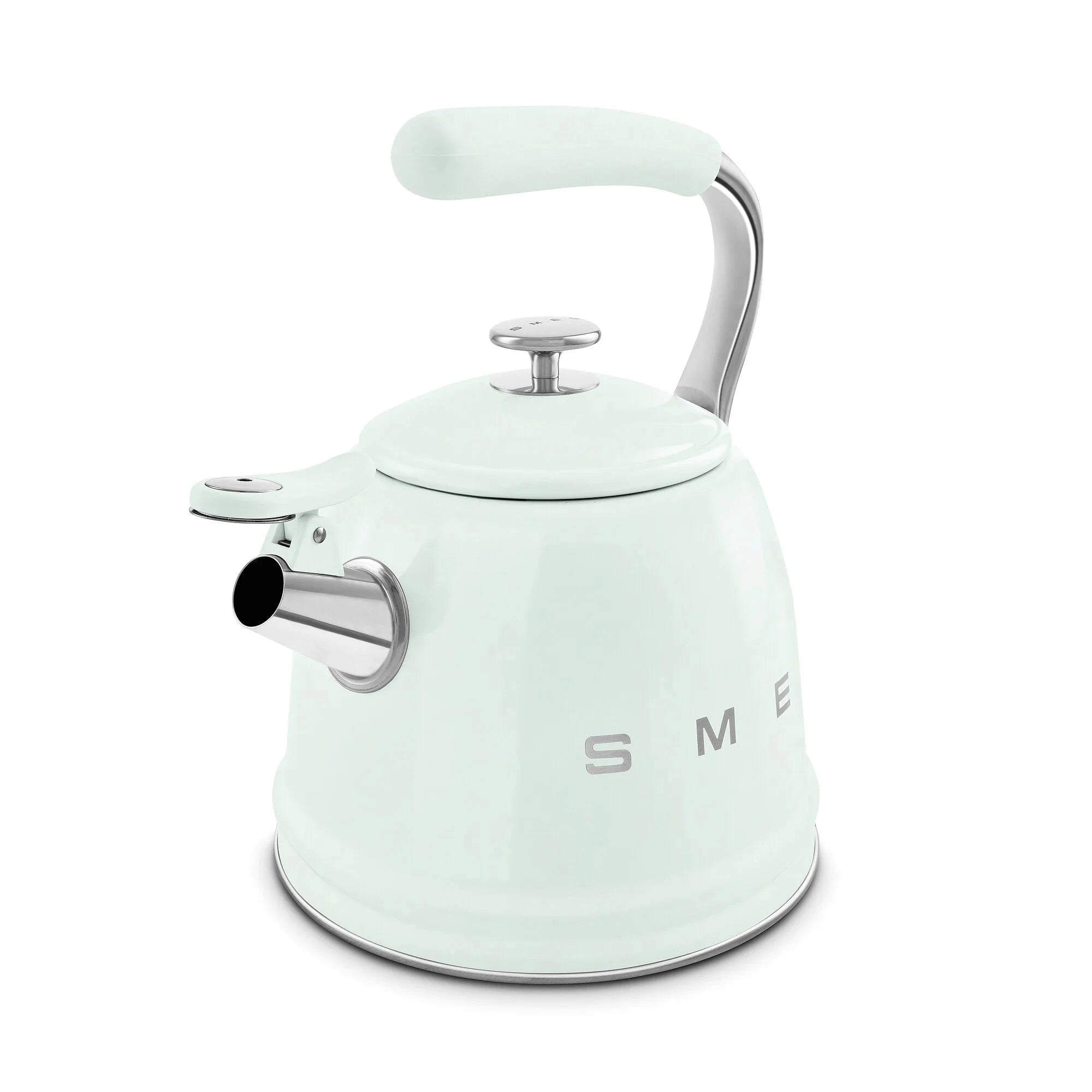 Smeg WKF01PG Retro 50s Style Whistling Hob Kettle Pastel Green Pastel Green
