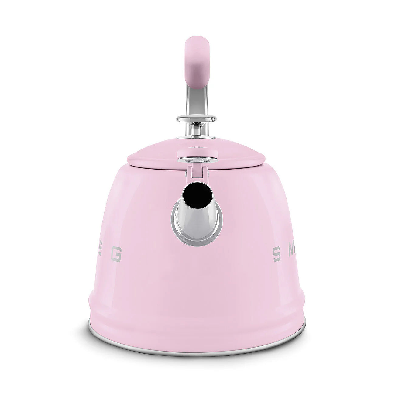 Smeg WKF01PK Retro 50s Style Whistling Hob Kettle Pink Pink