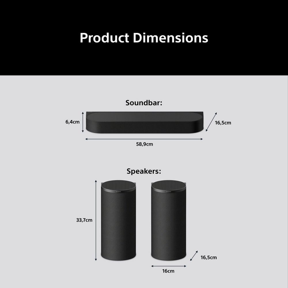 Sony BRAVIA Theatre Trio (HT-A8) Dolby Atmos / DTS:X 3.0.2 Home Cinema System