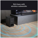 Sony HT-B600 3.1.2ch BRAVIA Theatre Bar 6 Dolby Atmos Bluetooth Soundbar with Wireless Subwoofer Black