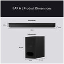 Sony HT-B600 3.1.2ch BRAVIA Theatre Bar 6 Dolby Atmos Bluetooth Soundbar with Wireless Subwoofer Black
