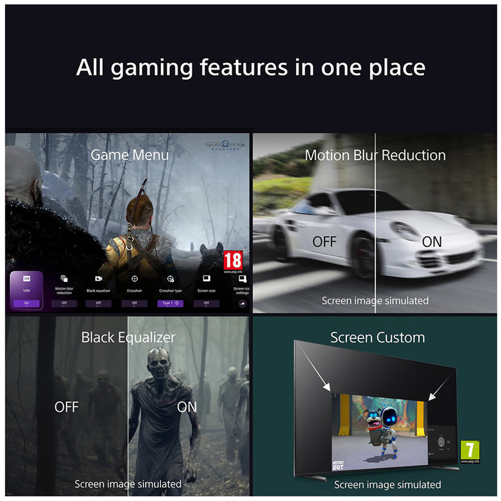 Sony K55XR55B 55 Inch BRAVIA 5 Mini LED 4K Ultra HD HDR Smart Google TV 2025 55 Inch