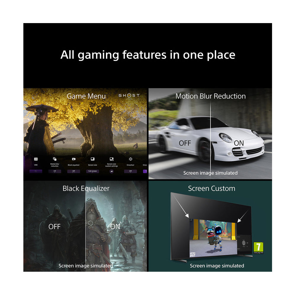 Sony K55XR75M2B 55 Inch BRAVIA 7 II True RGB LED 4K Ultra HD HDR Smart Google TV 2026 55 Inch