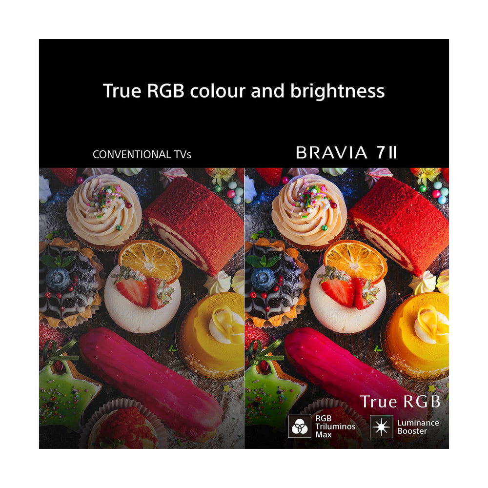 Sony K55XR75M2B 55 Inch BRAVIA 7 II True RGB LED 4K Ultra HD HDR Smart Google TV 2026 55 Inch