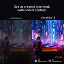 Sony K55XR80PU 55 Inch BRAVIA 8 4K UHD HDR OLED Smart TV with BRAVIA Theatre Bar 8 HTA8000 Soundbar Bundle