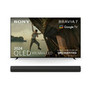 Sony K65XR70U 65 Inch 4K QLED Mini LED TV With HTA9000 7.0.2 BRAVIA Theatre Bar 9 Soundbar
