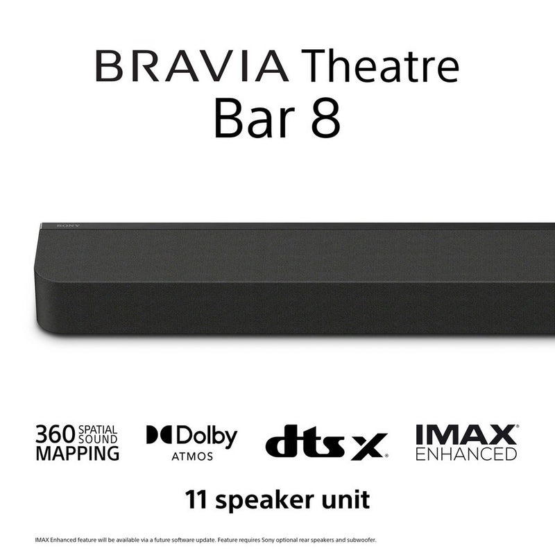 Sony K65XR80U 65 Inch BRAVIA 8 4K UHD HDR OLED Smart TV with BRAVIA Theatre Bar 8 HTA8000 Soundbar Bundle