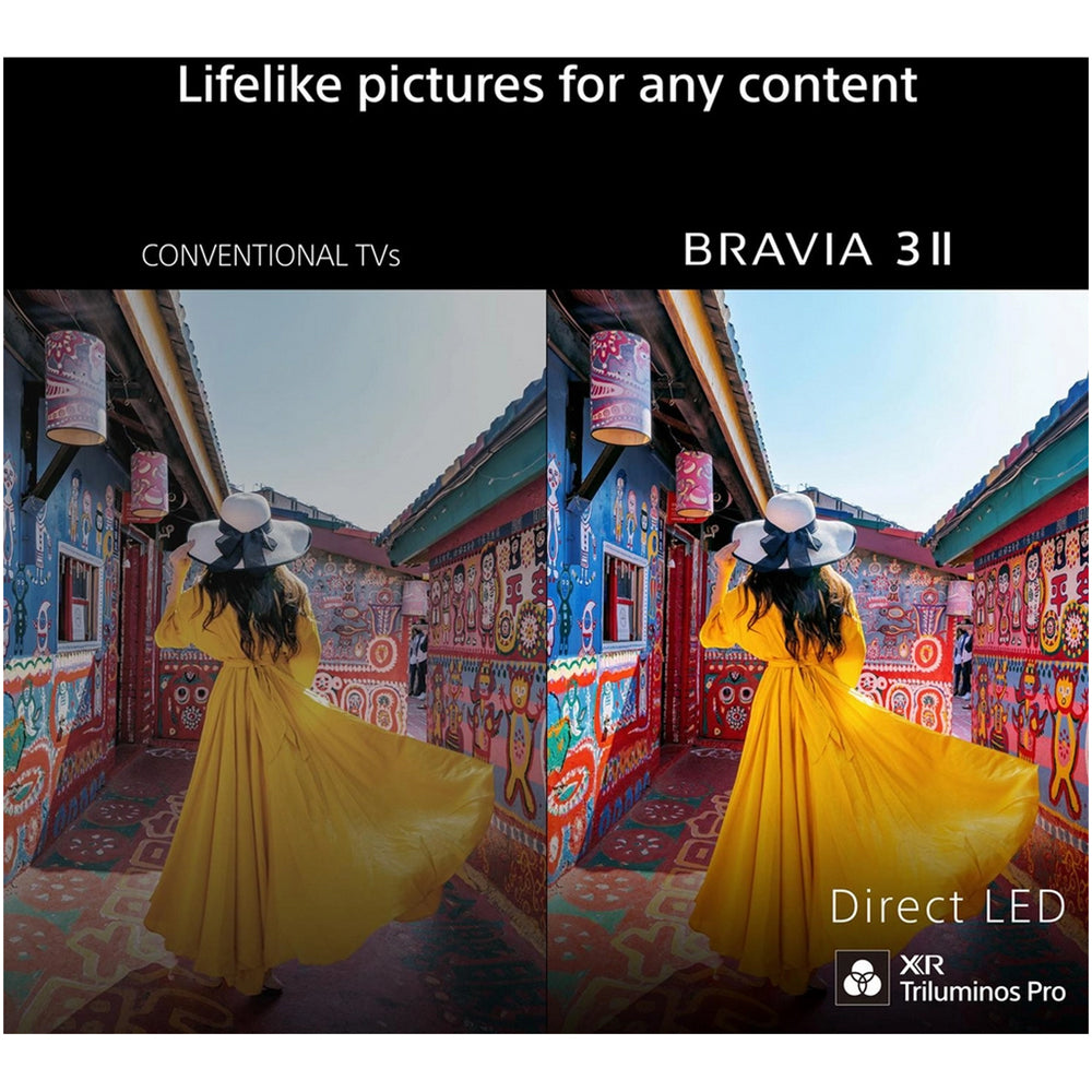 Sony K85XR38M2PB 85 Inch Bravia 3 II LED 4K Ultra HD HDR Smart Google TV 2026