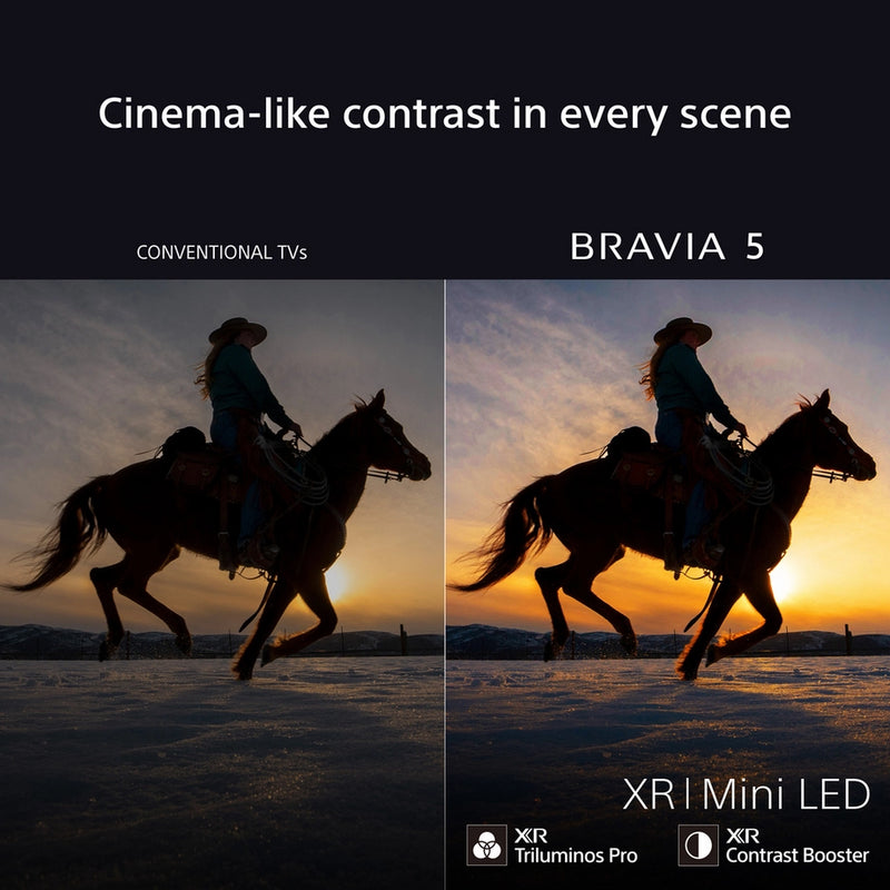 Sony K98XR55BP 98 Inch BRAVIA 5 Mini LED 4K Ultra HD HDR Smart Google TV 2025 98 Inch
