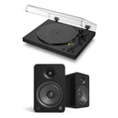 Sony PSLX5BT Fully Automatic Bluetooth Turntable With Kanto YU6 Powerd Bluetooth Speakers Pair Hi-Fi Package
