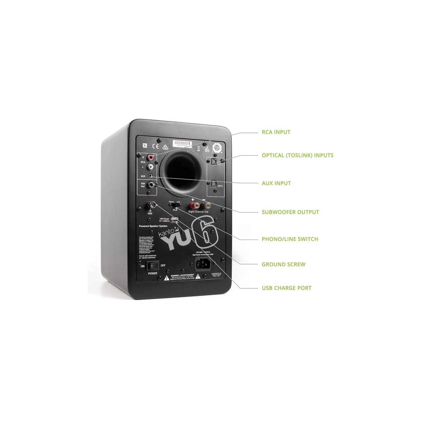 Sony PSLX5BT Fully Automatic Bluetooth Turntable With Kanto YU6 Powerd Bluetooth Speakers Pair Hi-Fi Package