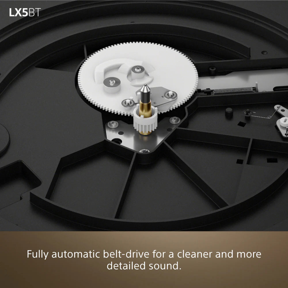 Sony PSLX5BT Fully Automatic Bluetooth Turntable With Klipsch R-50PM Powerd Bluetooth Speakers Pair Hi-Fi Package