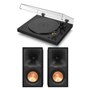 Sony PSLX5BT Fully Automatic Bluetooth Turntable With Klipsch R-50PM Powerd Bluetooth Speakers Pair Hi-Fi Package