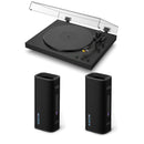 Sony PSLX5BT Fully Automatic Bluetooth Turntable With SRSULT30B ULT Field 3 Wireless Bluetooth Speakers Pair Hi-Fi Package
