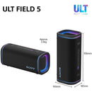 Sony SRSULT50B ULT FIELD 5 Wireless Bluetooth Portable Speaker Black Black
