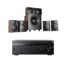 Sony TA-AN1000 7.2 Ch 8K Dolby Atmos AV Amplifier with Wharfedale DX3 HCP 5.1 Walnut Speaker Package Walnut