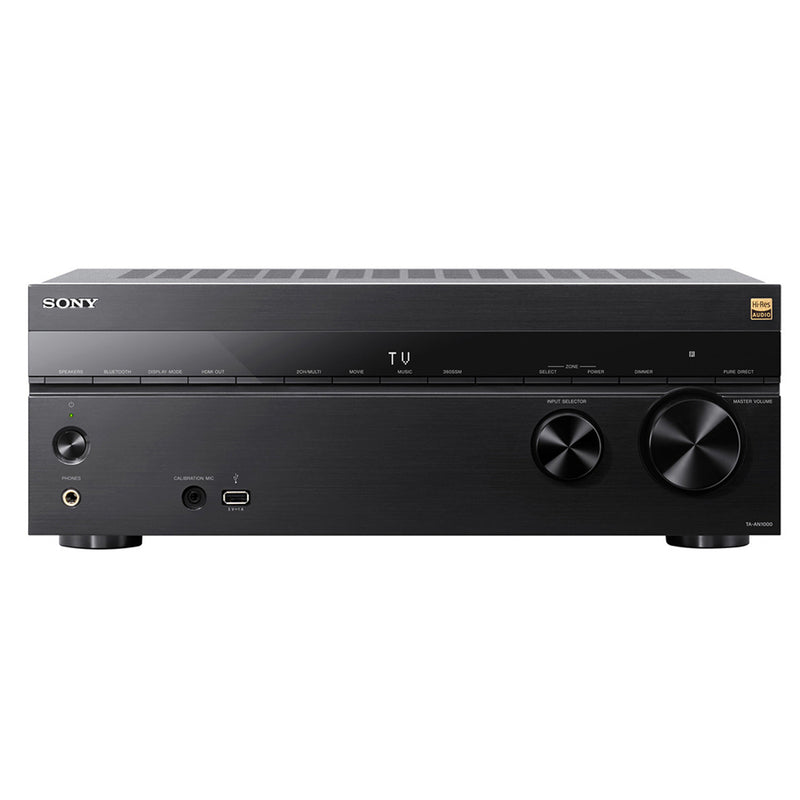 Sony TA-AN1000 7.2 Ch 8K Dolby Atmos AV Amplifier with Wharfedale DX3 HCP 7.1 Black Speaker Package Black
