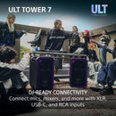 Sony ULT Tower 7 Wireless Bluetooth Multi-room Megasound Portable Party Speaker - Black SRSULT700.CEL