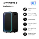 Sony ULT Tower 7 Wireless Bluetooth Multi-room Megasound Portable Party Speaker - Black SRSULT700.CEL