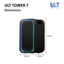 Sony ULT Tower 7 Wireless Bluetooth Multi-room Megasound Portable Party Speaker - Black SRSULT700.CEL